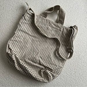 LAST CHANCE ✨(2/10) - BAGGU natural duck bag (check grid neutral utility canvas)